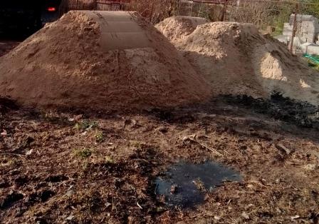 Отсыпка участка без расчистки